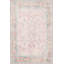 Tapis décoratif moderne rose clair à motif lavable-60913282