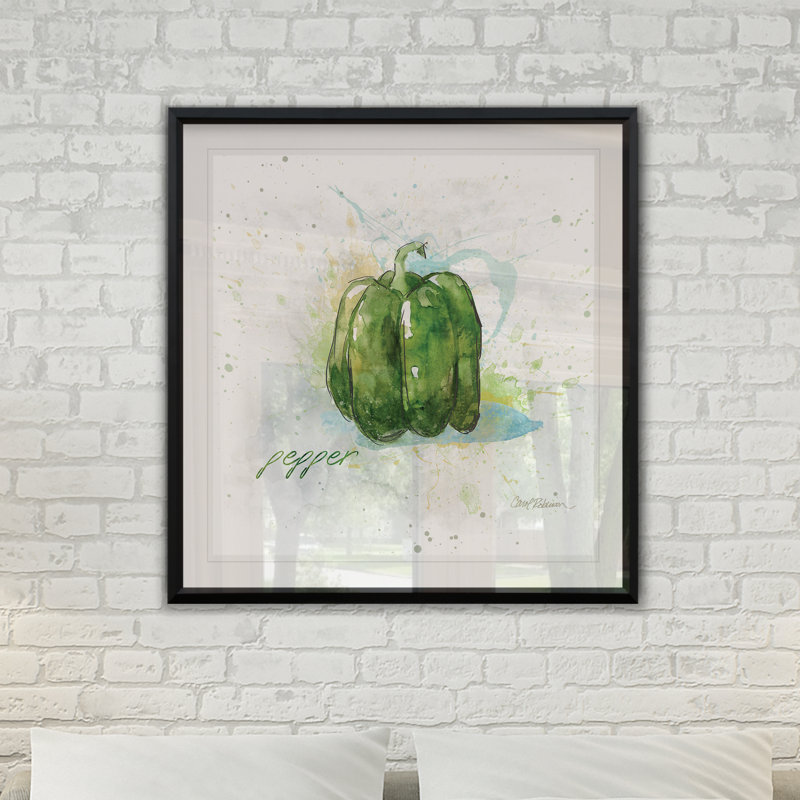 Veggie Pepper - reproduction de cadre photo, H 30,5 po x l 30,5 po x P 1,5 po