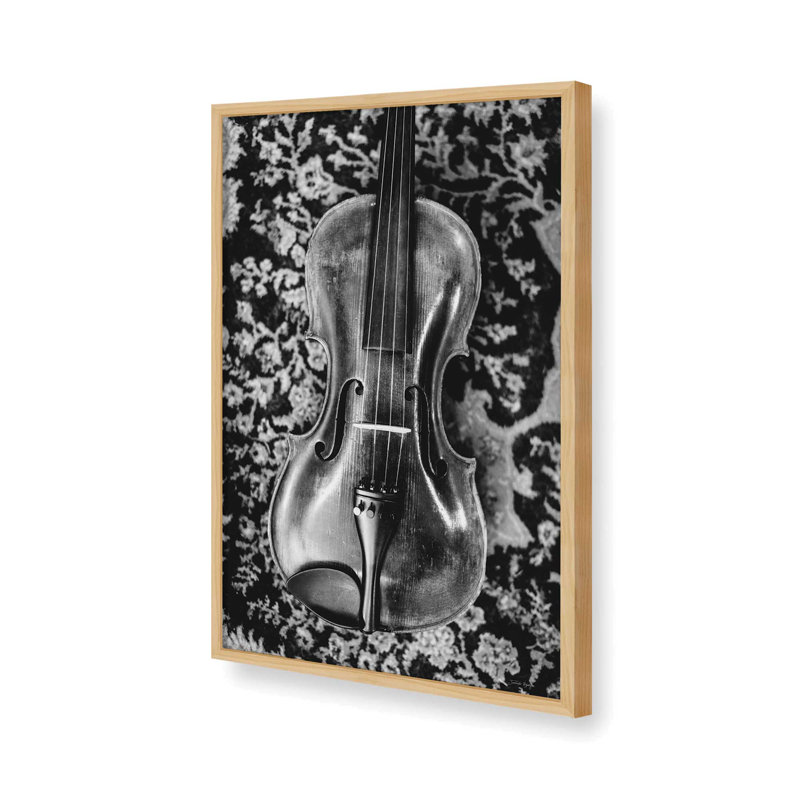 «Violin Grace» par Jennifer Rigsby, reproduction d'art, Tanné, L 20 x H 30, Impression encadrée