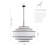 Aasim 30" 7-Light Dimmable Tiered Drum Chandelier-481498319