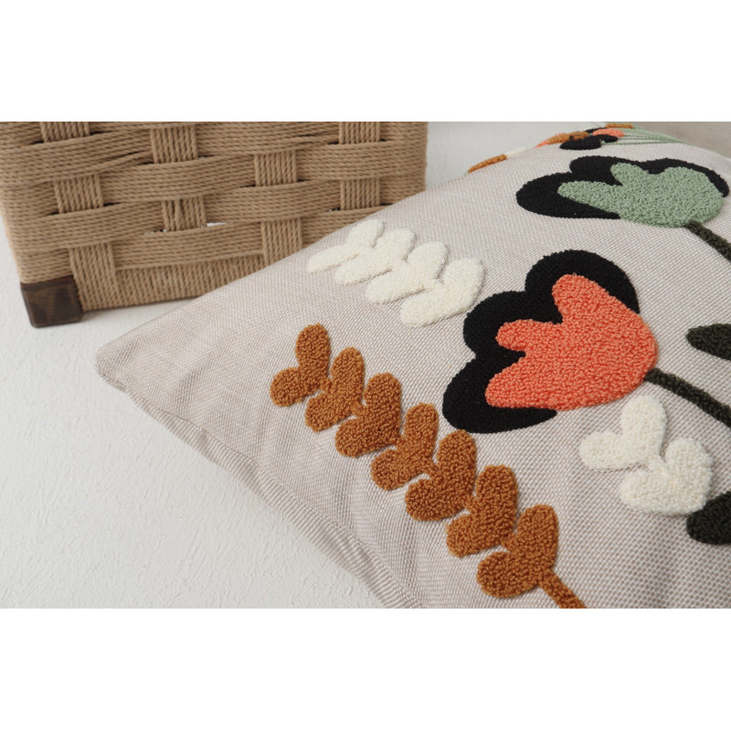 Premium Decorative Cushion, 17.0 x 17.0 inches, 100% Linen Cover with Silicone Filling | Soft and Comfortable | Perfect for Living Room, Bedroom, or Office Decor | Stylish and Versatile Home Accessory
