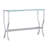 Lucai Rectangular Glass Top Entryway Console Table Chrome