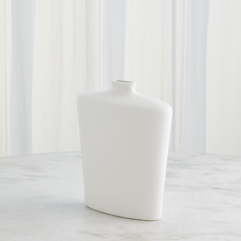 Terzo Handmade Ceramic Table Vase, 13.5" H x 12" W x 4.5" D