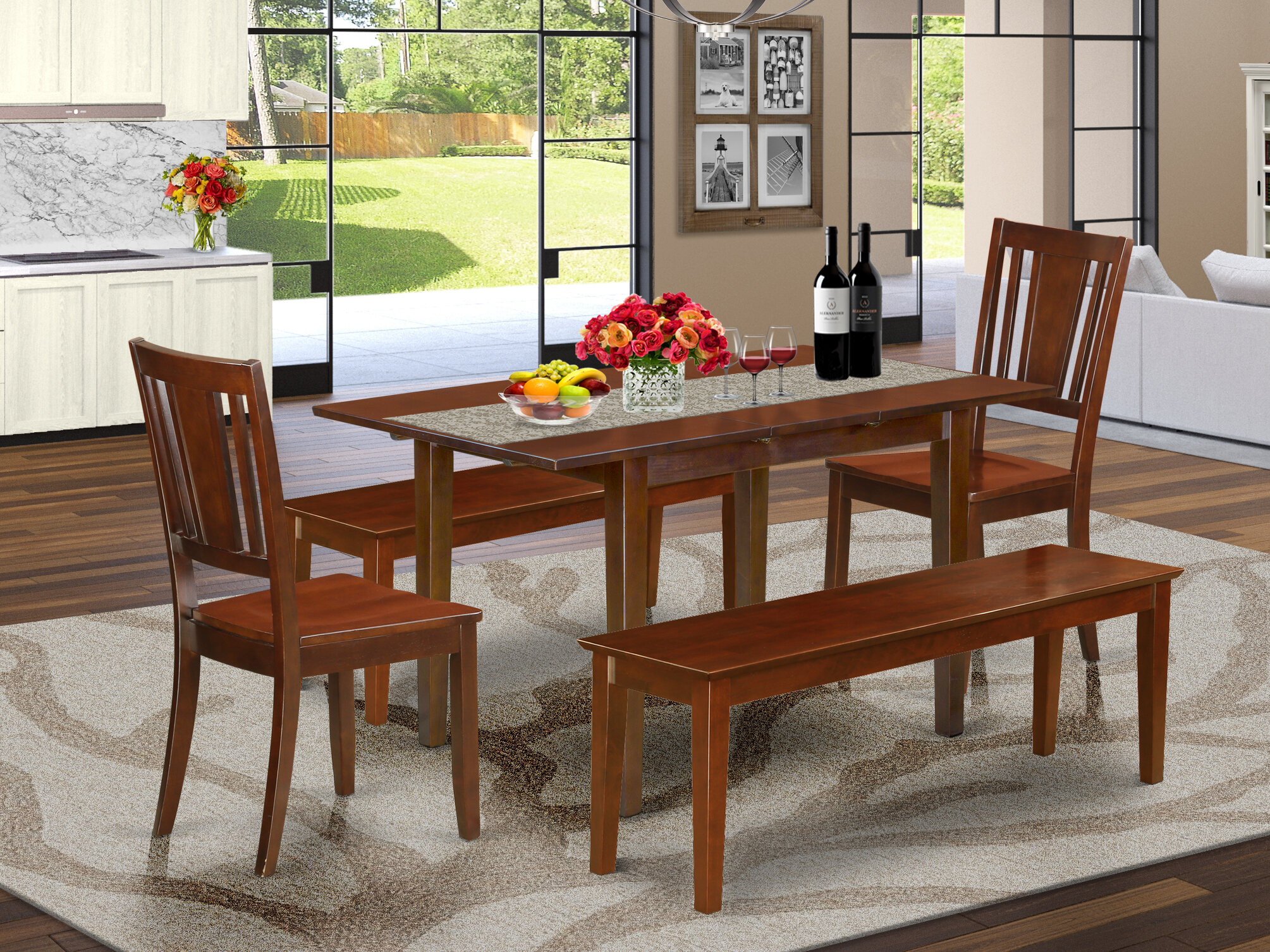 Winston Porter Valletta 5 Piece Extendable Solid Wood Dining Set And Reviews Wayfair 7062