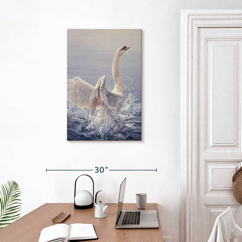 Cygne sourd Brampt, H 30 po x l 20 po