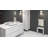 DAX Acrilyc Shower Stool, Matte White