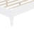 Wooden Platform Bed With Natural Rattan Headboard, Vintage Bed Frame With Wooden Slat Support-149902287-149902280