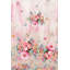 Tapis de couloir à motif floral tissé à plat en polyester rose / vert Meghans-1490628155