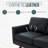 Kernis Modern 3-Seater Sofa Upholstered Living Room Couch with Birch Wood Legs, Premium Leather or Mesh Foam Cushions for Home and Living Room-855008954