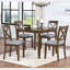 Ensemble de table de salle à manger 5 pièces en bois avec 4 chaises-773367150