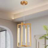 Luminaire suspendu carré / rectangulaire à DEL 4 lumières Siloam