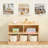 Rubber Wood 5-compartment Montessori Shelf, 35.4"l