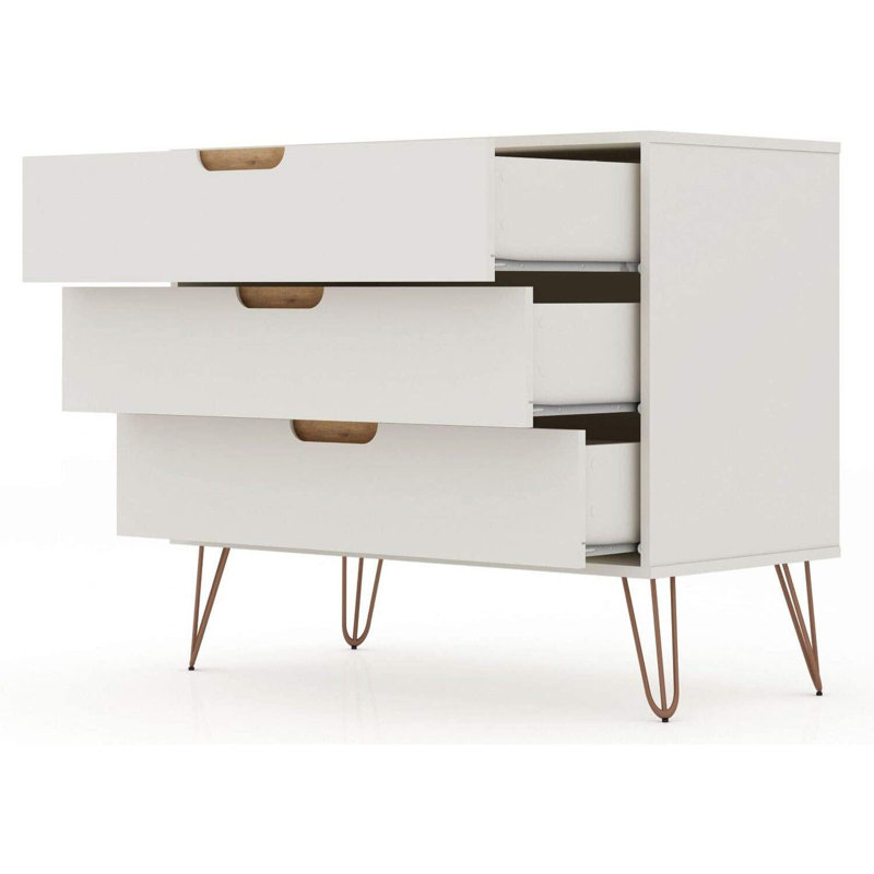 17.52 " W 3 - Drawer Dresser