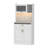 67" LED Kitchen Pantry with Multiple Color Dimmable, 1 Drawer & Large Storage & Countertop