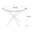 Chatalina Round Glass Top Dining Table-683525456