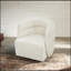 Chaise pivotante Walden - Velours crème