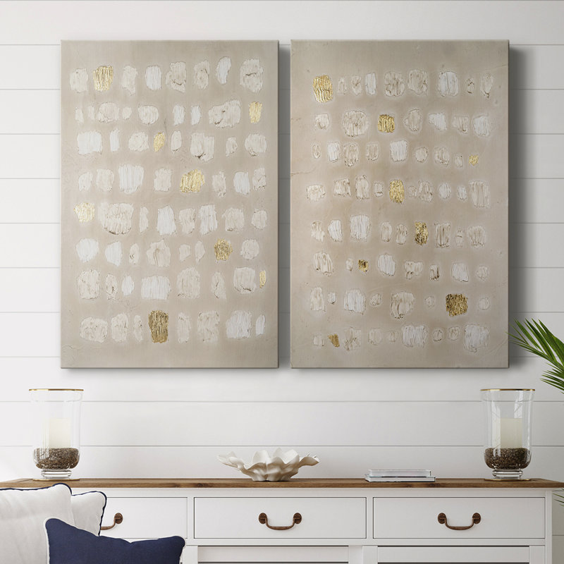 Embellished Cobblestone I-Premium Gallery Wrapped Canvas -Ready to Hang, 18" H x 24" W