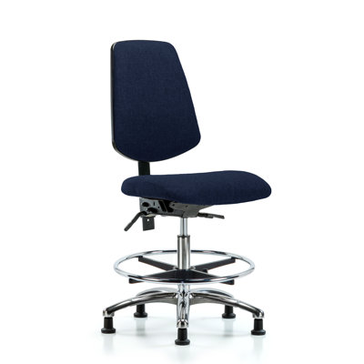 Fauteuil en tissu chromé - FMBCH sans inclinaison