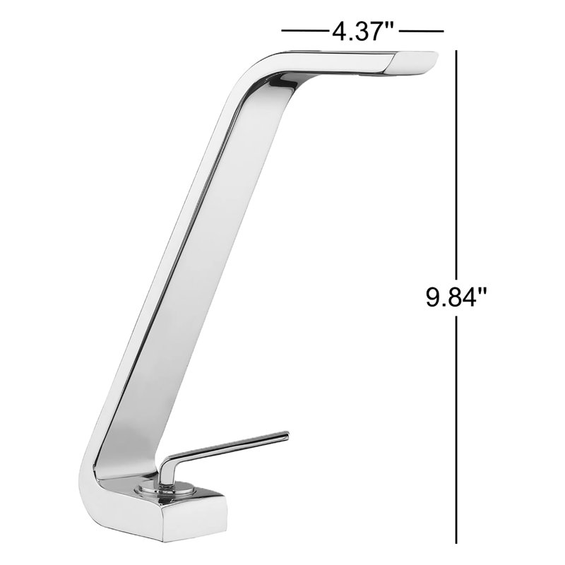 Wolo Single-handle Bathroom Faucet with Drain Assembly, Polished Chrome