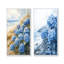 Hydrangeas By The Seaside I - Collection de 2 panneaux de toiles florales-1636142188-1636142189