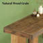 Table de vestibule en bois, console chic, table de canapé, table de vestibule