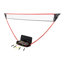 Zume Games Portable Badminton Set with Net, 4 Rackets, Shuttlecocks & Carrying Case
