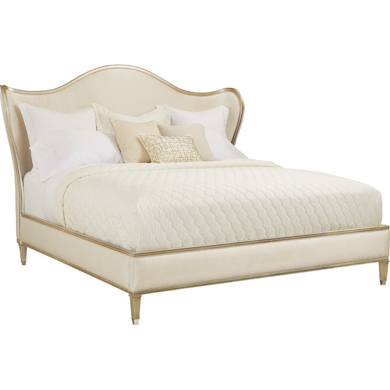 Caracole Classic Upholstered Wingback Bed, King