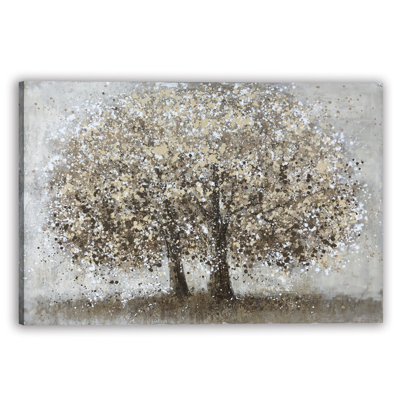 Arbres d'automne - peinture sur toile tendue