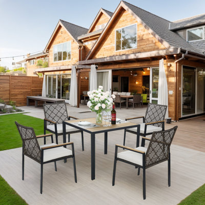 5-piece Patio Dining Table Sets