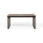 Table de salle à manger d'extérieur extensible en bois d'acacia, gris