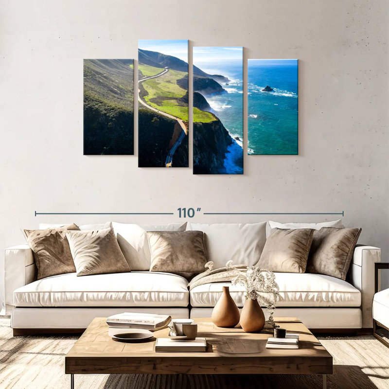 Gillard Pacific Coast Highway Cliff, 48" H x 75" W