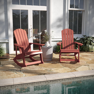 Chaise berçante en plastique