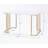 Rectangle shape desk with sturdy metal legs