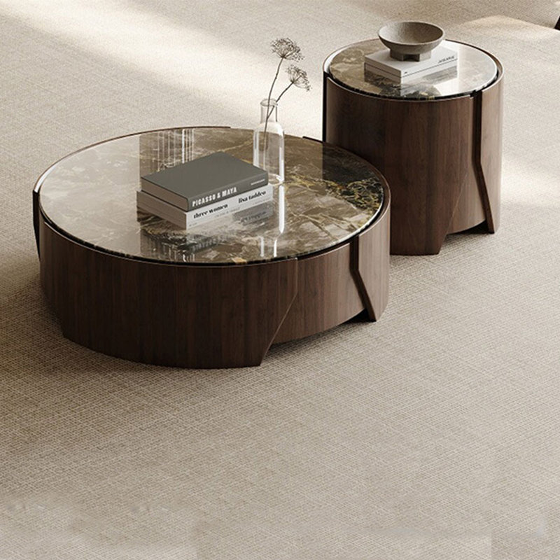 Table basse italienne à bascule minimaliste, H 11,8 po x L 31,5 po x l 31,5 po