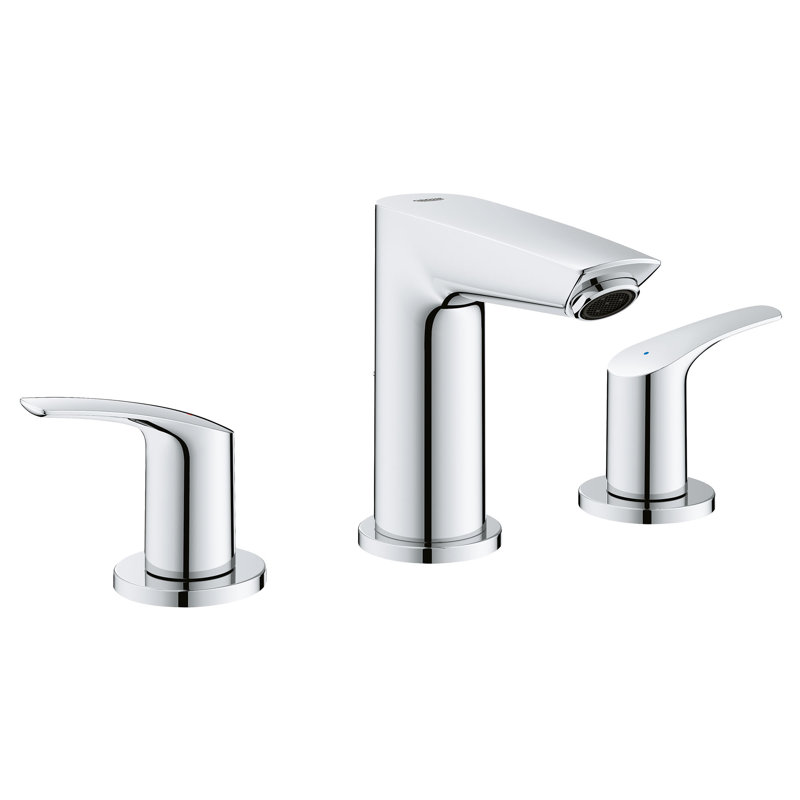 Eurosmart® Widespread Bathroom Faucet, StarLight Chrome