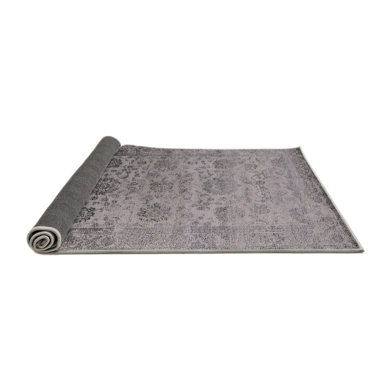 Tapis oriental noir / gris Shavonne, Rond 3 pi