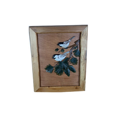 Décoration murale chickadees