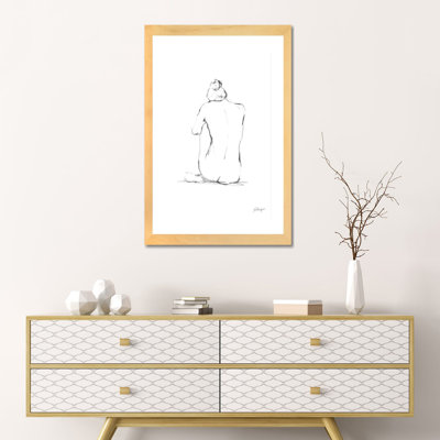 «Silhouette Contour IV» par Ethan Harper - dessin, reproduction
