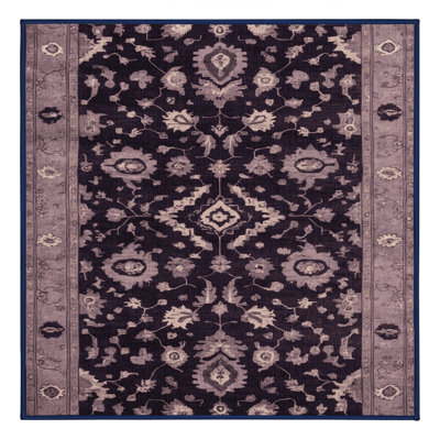 Tapis mauve lavable à la machine