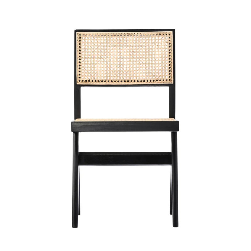 Chaise sans accoudoirs William Cane, Noir