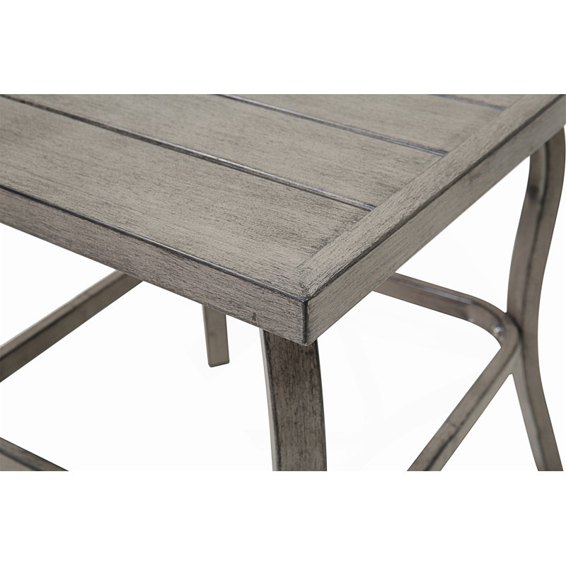 Table d'appoint / table basse en métal robuste et résistant à la rouille et aux égratignures pour une utilisation intérieure et extérieure