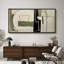 «Mid Century Shape Abstract Geometric Shapes», reproduction encadrée sur toile-111665209-98042272