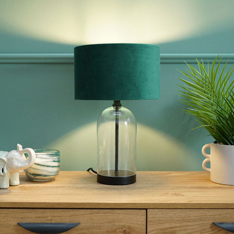 45cm Desk Lamp, Black, Forest Green