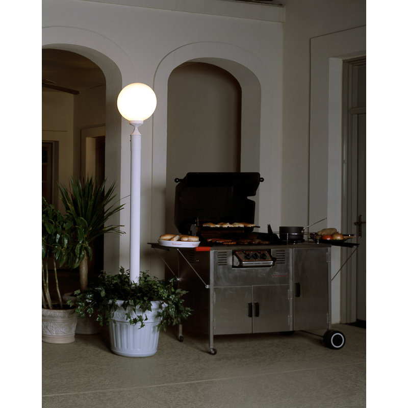 Lampadaire d'extérieur 1 lumière 85 po Mateo, Blanc