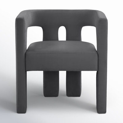 Fauteuil en velours l 24,6 po Yaleni