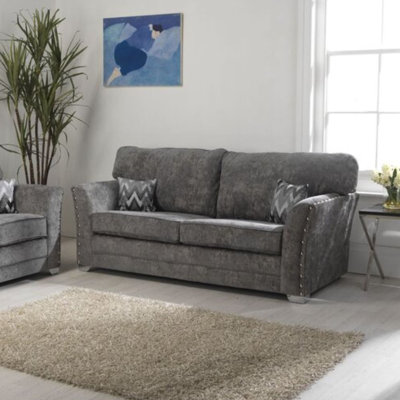 Analeya 3 Seater Chenille Sofa