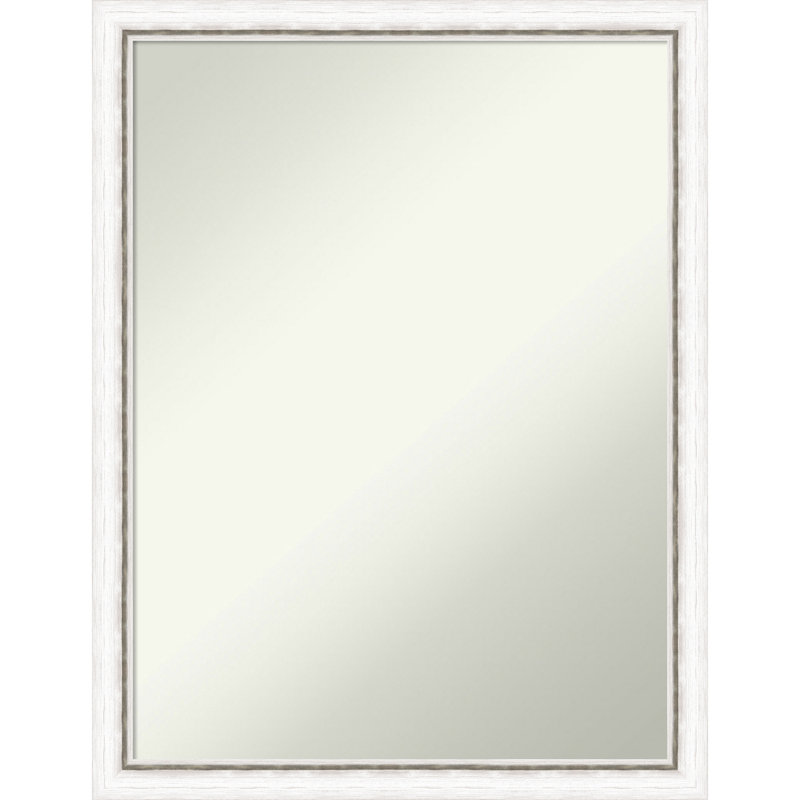 Miroir mural Morgan, 26,25 po x 20,25 po, Blanc / bleu