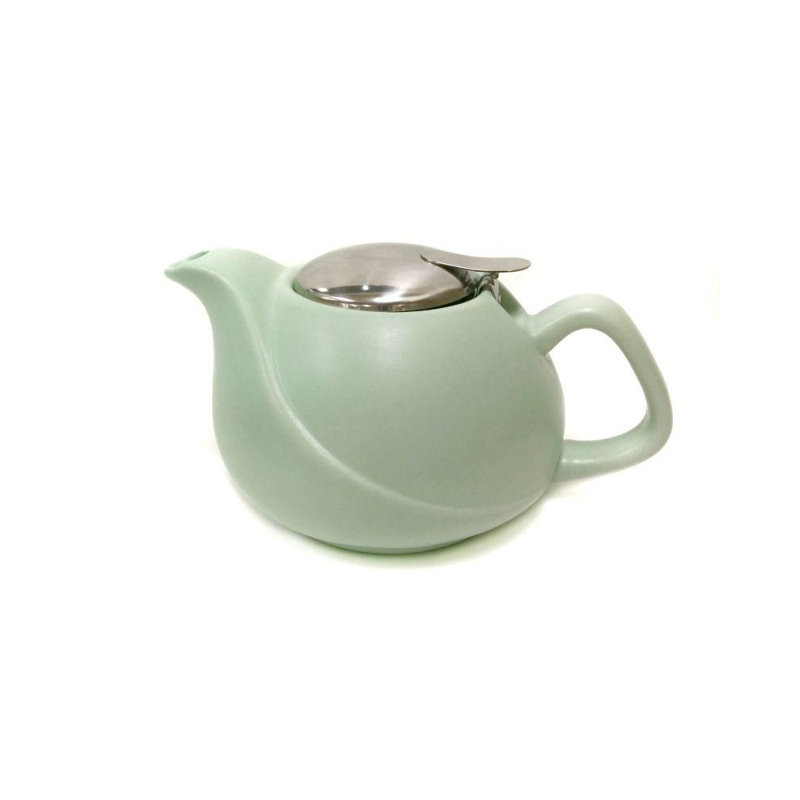 Théière en porcelaine ondulation Aspatria, Vert, 30 onces