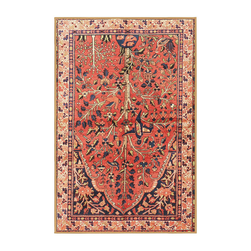 Vanalstyne Performance Oriental Indoor Rug, Rectangle 5' x 7'