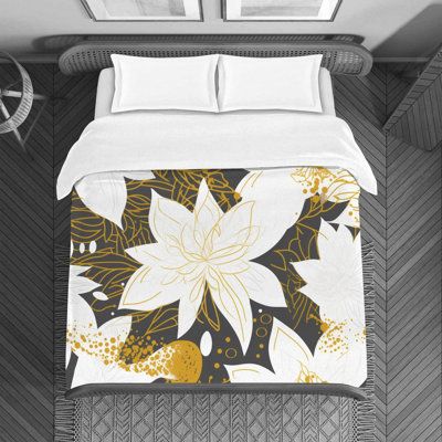Lotus Line Duvet Cover